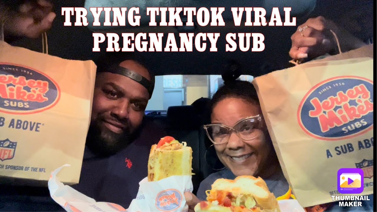TRYING TIKTOK JERSEY MIKE’S “VIRAL PREGNANCY “ SUB | CARBANG 