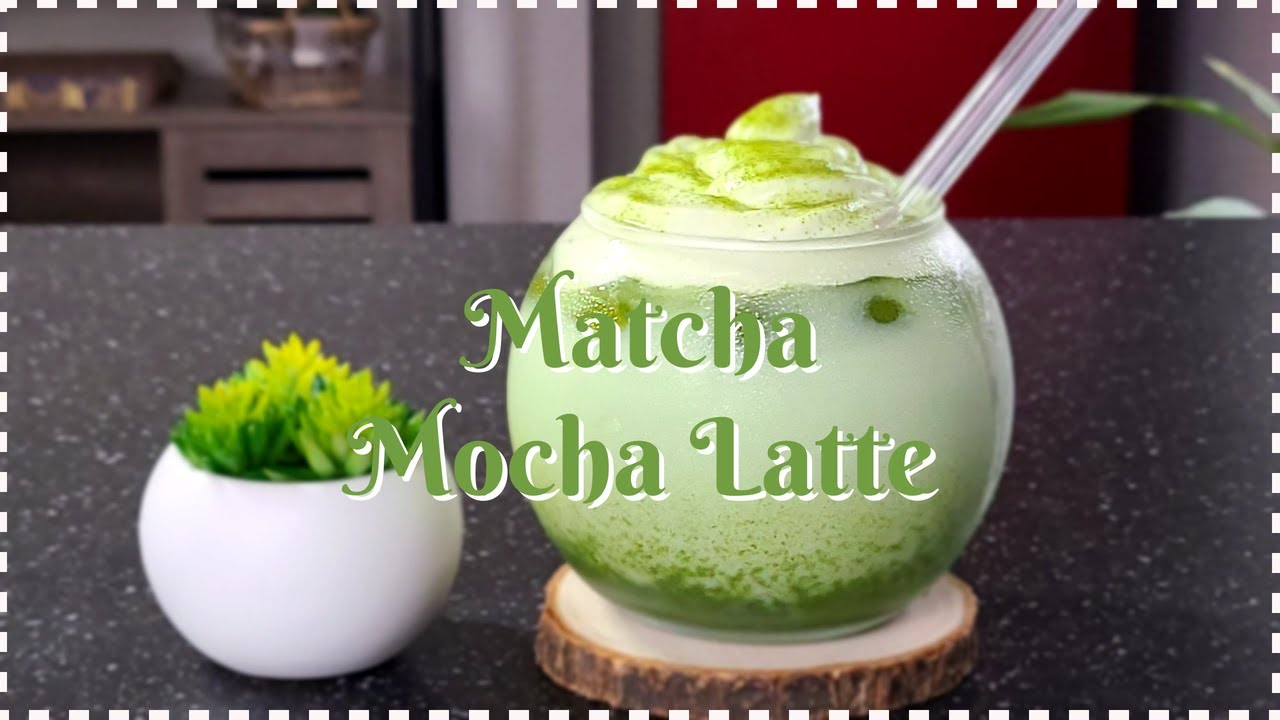 How to make Iced Matcha Mocha Latte at home | Comment faire un Matcha