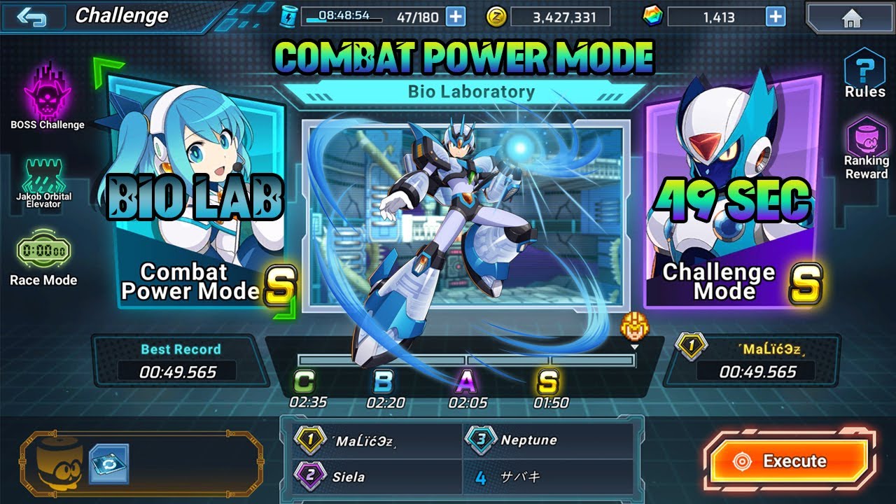 MegaMan X DiVE RACE MODE (Bio Laboratory) 49 SECONDS SPEEDRUN YouTube