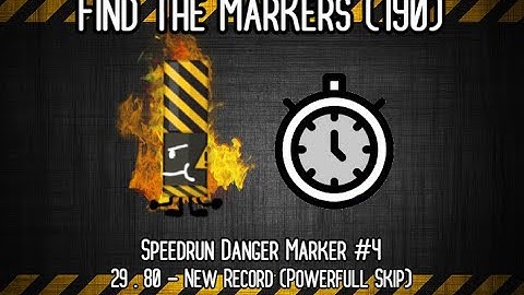 Find The Markers | Danger Marker Speedrun - 29.80 (powerfull skip)