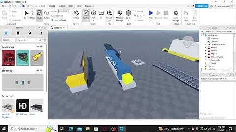 How to make a train crash in roblox studio!