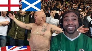 American Reacts To English Fans vs Scottish Fans