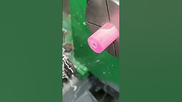 Acrylic internal thread processing test machine #cncprocessing