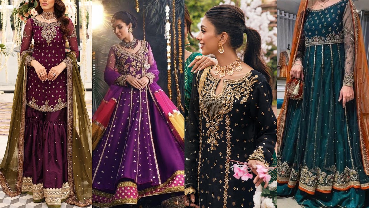 Elegant designer embroidery work dresses with perfect detailing YouTube