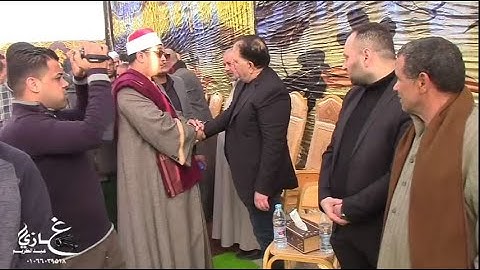 استقبال رسمي لحظة دخول قارئ الملوك والأمراء وقارئ العالم الأول الشيخ محمود الشحات كفر قنصوة