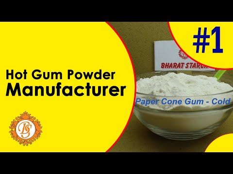Hot Gum Powder for Paper Cone | Hot Gum Powder | Bharat Starch