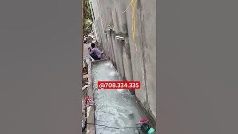 Đài phun nước, máng phun nước, máng tạo thác nước hồ bơi, hồ cá đẹp mẫu mới