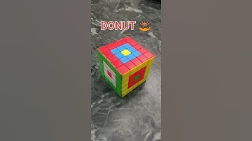 HOW TO MAKE DONUT 🍩 PATTERN IN 5X5 RUBIK CUBE #SHORT #CUBEKINGPARTH
