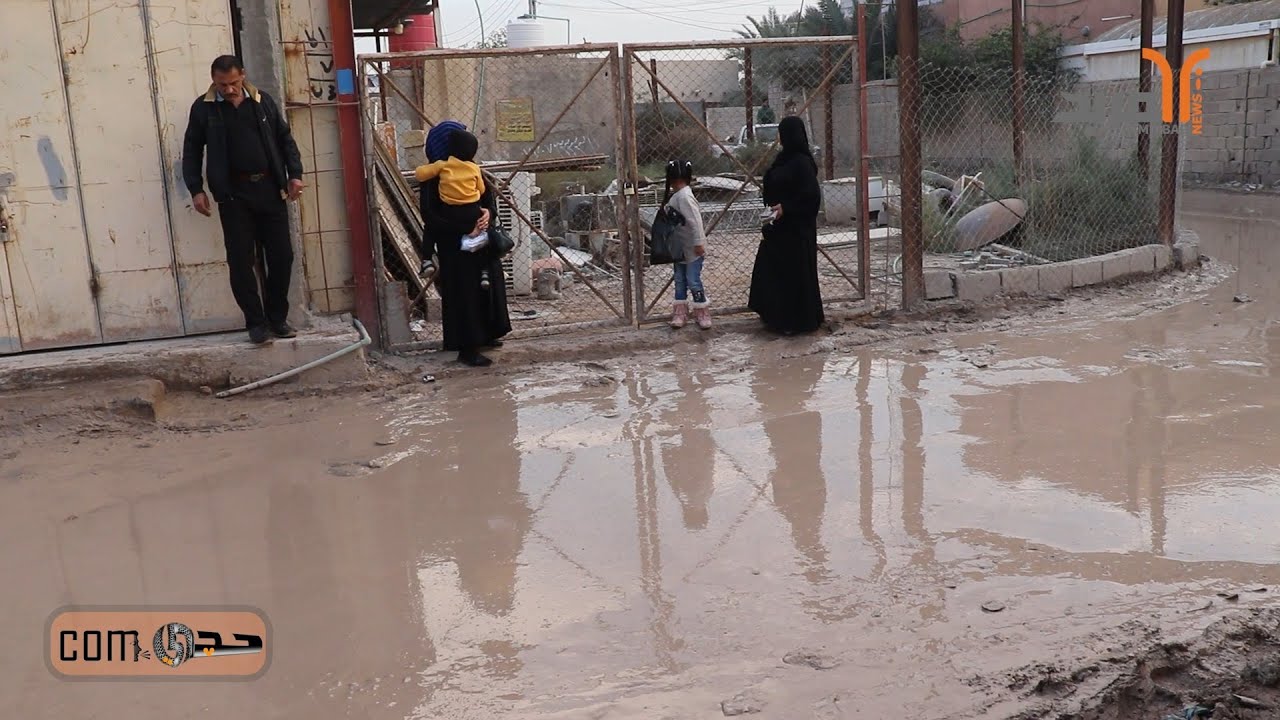 في أبي الخصيب .. منطقة الرومية شوارعها تهالكت ولم يصلها التبليط منذ 10 سنوات #المربد #حچي_com