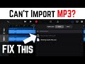 How to FIX “greyed out” MP3/audio files in GarageBand iPad/iPhone