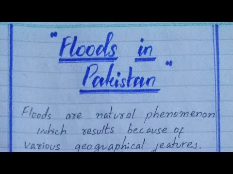 essay writing on flood in pakistan