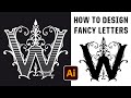 How to make Custom Type Designs - Vectorize the Letter W in Adobe Illustrator