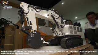 How to pack up 1/20 Liebherr 996 Metal Hydraulic RC Excavator, Net weight 135 KG safely secured.