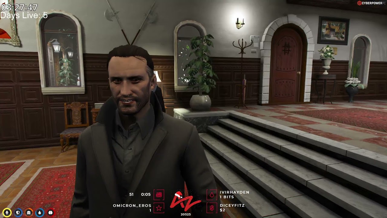 Tony gives the ems a tour of the manor