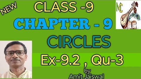 #Maths,#Class-9 |#Chapter-9,#Circles |#Ex-9.3, Qu-3 | #NCERT-CBSE |Manan Coaching.