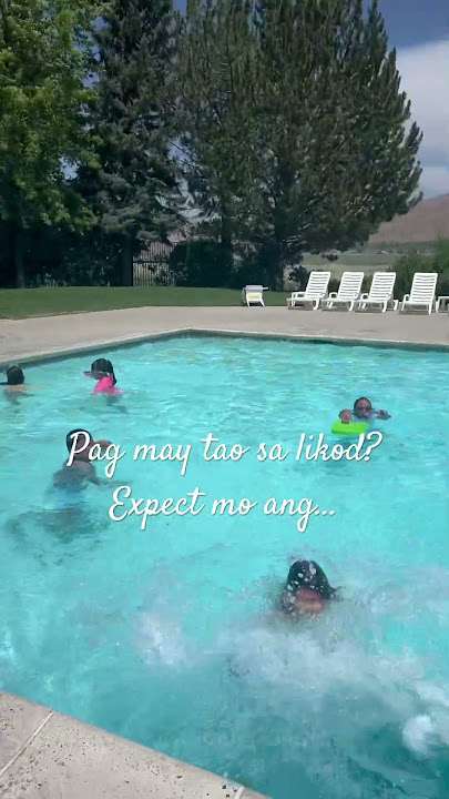 When you were planning and then you were the first to get pushed🤣 #fun #funny #family #love #swim...
