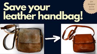 Leather Designer Handbag Restoration Before & After