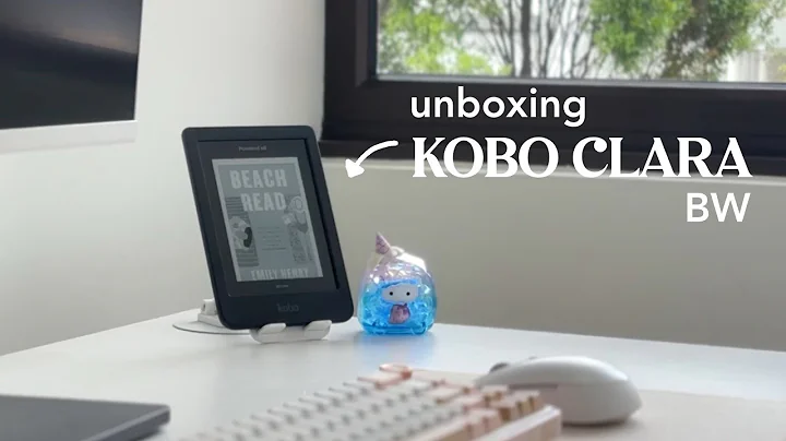 kobo clara bw unboxing ☁️ || ereader silent vlog first impressions review