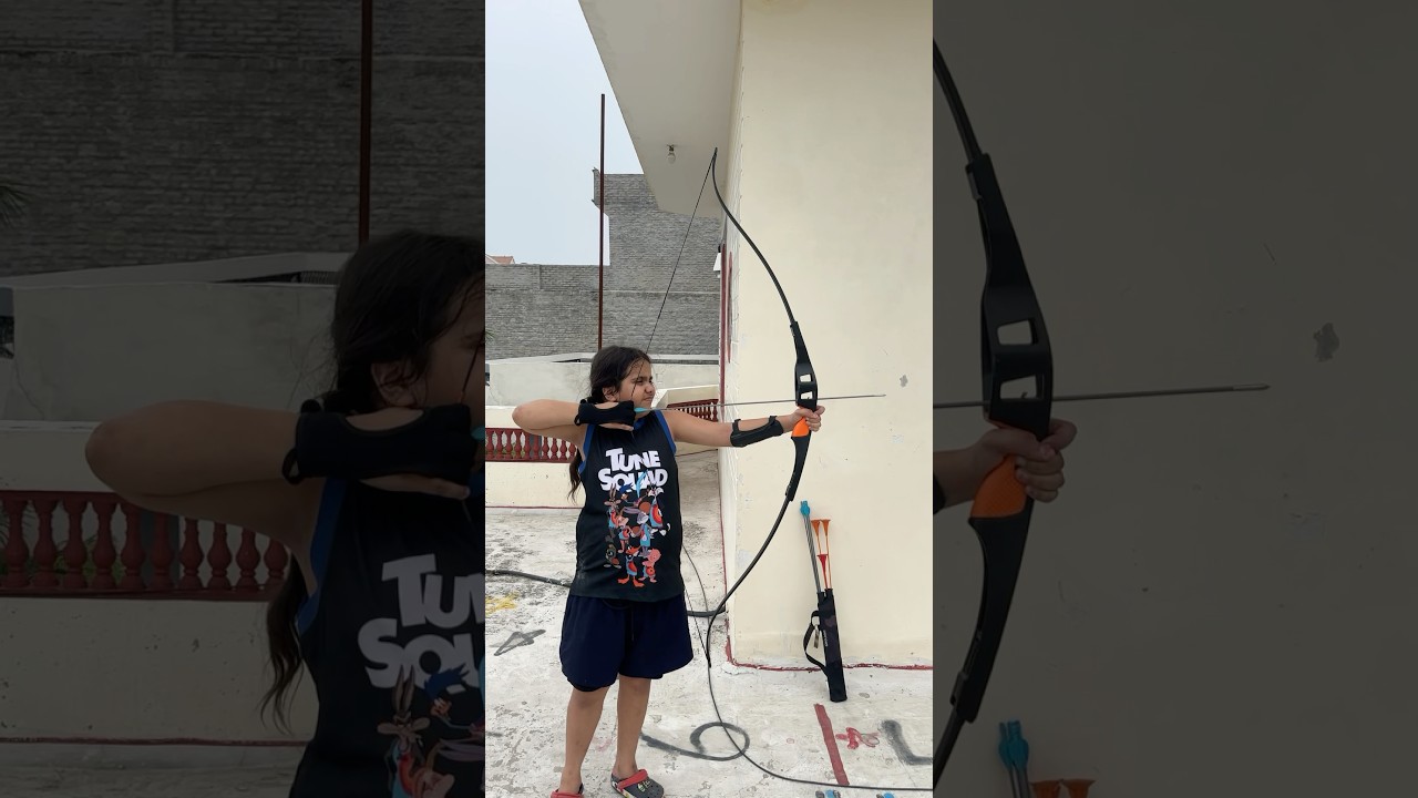 Archery 🏹 target 🎯 shooting session at home