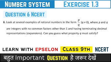 Class 9th Maths | NCERT Exercise 1.3 Q6 | Number System | NCERT Solution 2024