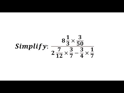 How to simplify fractions (Example 7) - YouTube