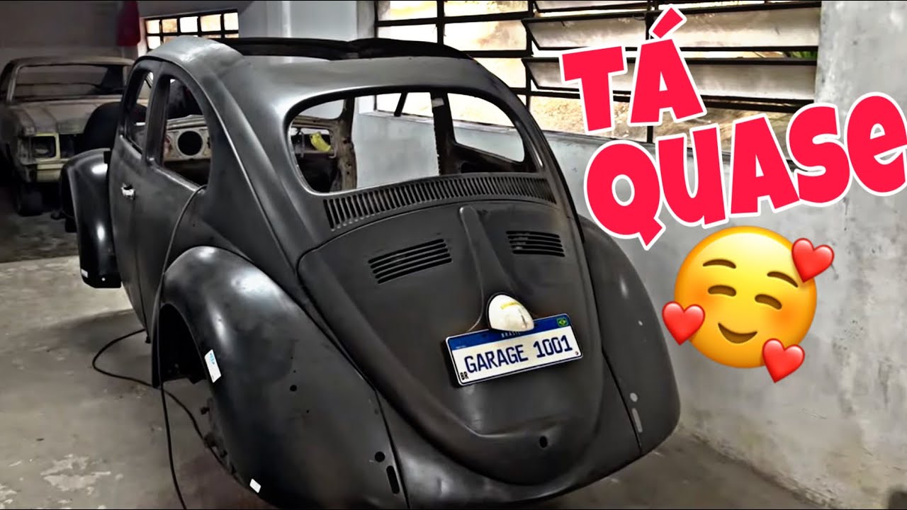VISITEI MEU FUSCA ABANDONADO A 6 ANOS | AGORA ESTÁ QUASE LÁ | REFORMA DO FUSCA 1966 FUNILARIA