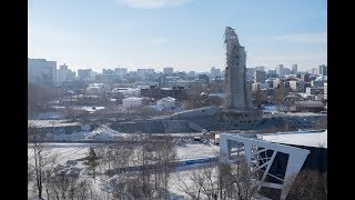 Вид с крыши, снос телебашни в Екатеринбурге