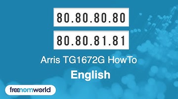 Freenom World Arris TG1672G HowTo (English)