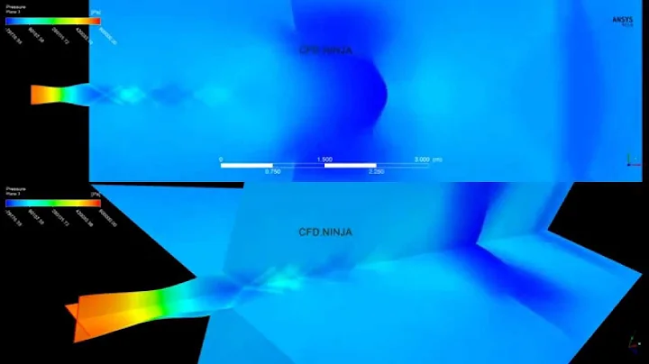 HD - ANSYS CFX - De Laval Nozzle - Pressure - Part 2/5