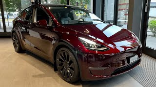 Tesla Model Y Performance Midnight Cherry Red [4K - HDR] Resimi