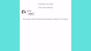 Hinata Has Panic Attacks  Haikyuu Texts  Alexa And Katie Skit 