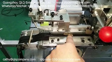 Nylon Zipper Closed-end Zigzag Cutting Machine QLQ-ZCM-1 #Zipper_Slider_Machine_Factory