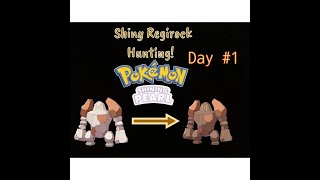 Shiny Regirock Hunting Soft Resetting! Day #1 - Pokemon Shining Pearl