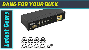 CKLau 4K@60Hz 4 Port HDMI KVM Switch: The Ultimate Solution for Dual Monitor Setups!