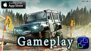 4x4 Dirt Track Trials Forest Driving Sim iOS Gameplay screenshot 4