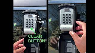 How to Unlock/Lock Combination Lockbox KeyGuard SL-591-CVR Pro Car Window lockbox