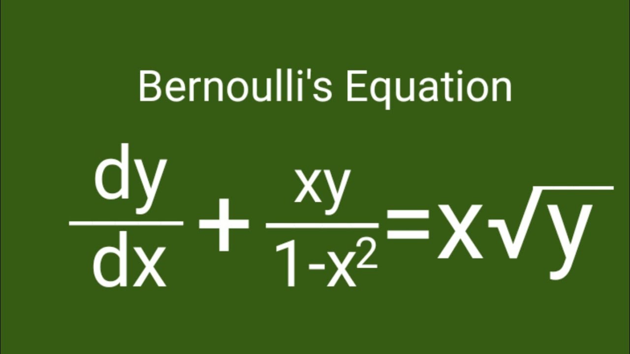 dy/dx+xy/1-x^2=x√y #Уравнение Бернулли L713
