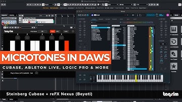 Playing Microtones in Cubase + Nexus, Ableton Live + Serum, Logic Pro + NI Kontakt with MicroToner