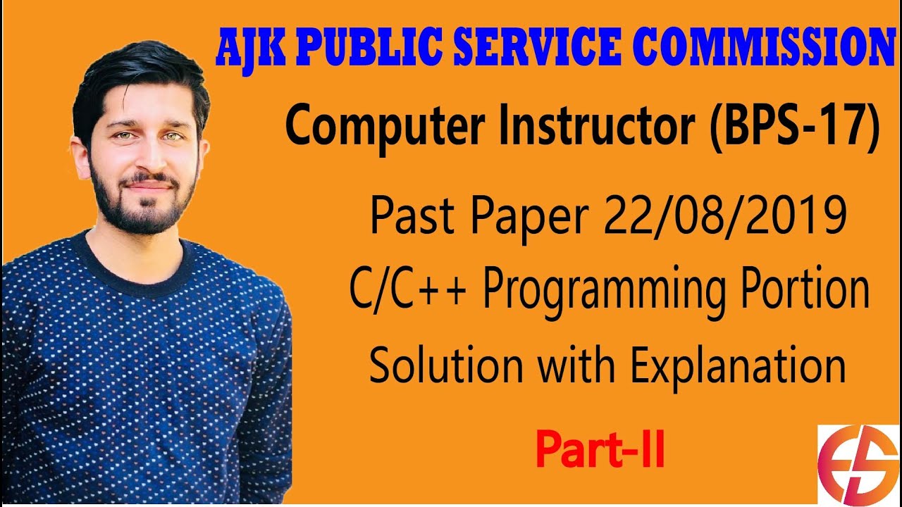 Computer Instructor | AJKPSC | 2019 Past paper | MCQs solutions with ...