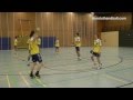 Entrenamiento de balonmano: pases con dos balones
