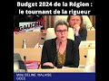 Budget 2024 de la rgion  cline malais dnonce le tournant de la rigueur