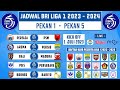 Jadwal Pertandingan BRI Liga 1 2023 2024 Pekan 1 - Pekan 5