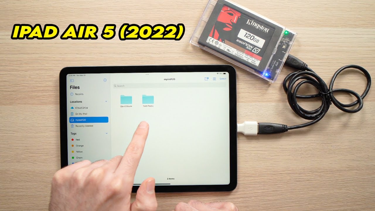 iPad Air 5 (2022) : to Connect External Hard Drive & SSD Storage - YouTube