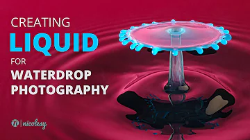 Creating a liquid mixture for waterdrop photography