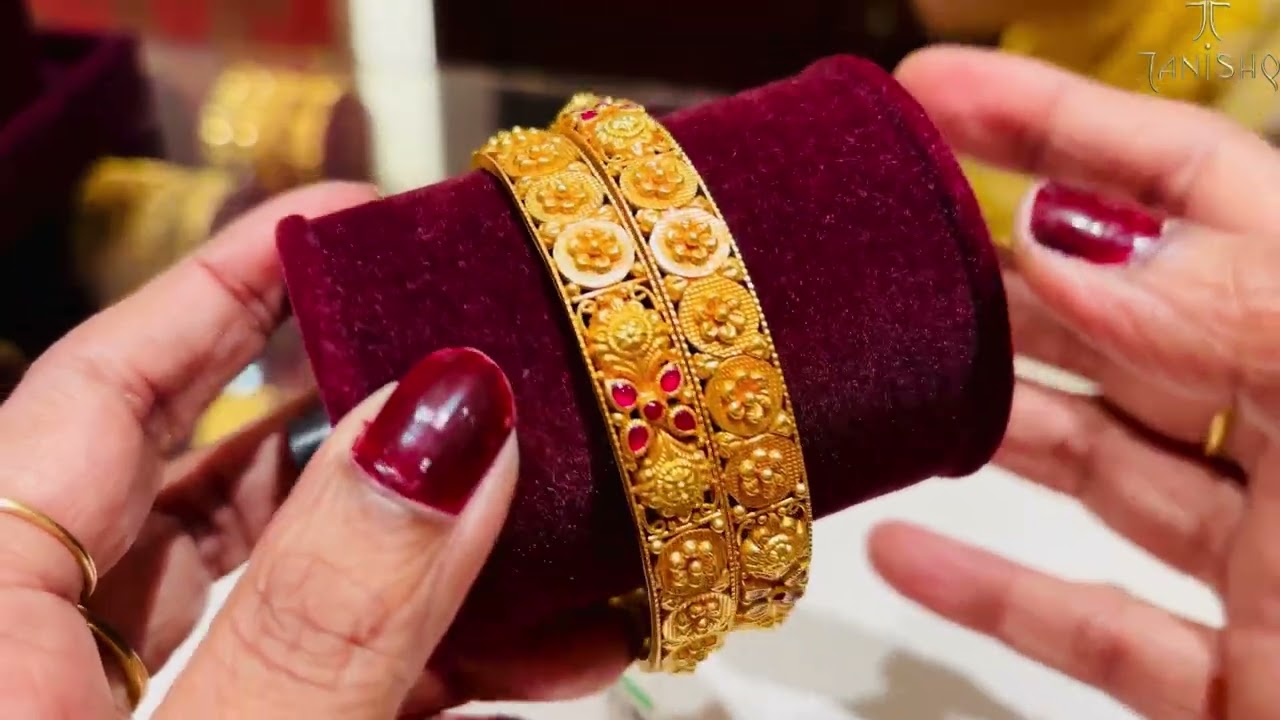 Tanishq Gold Bangles designs with price |Tanishq 22kt gold bangles design | tanishq bangles |tanishq