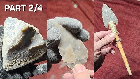 2290 - Part 2/4 - Tutorial - Rock to Point Challenge #flintknapping 