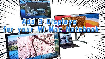 Triple 3 Monitors Setup for M1 MacBook Pro Laptop (using only 1 USB C port of your laptop)