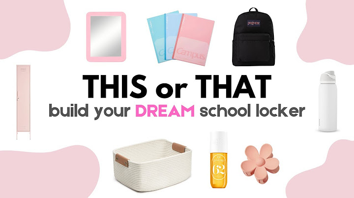 Build Your DREAM School Locker | THIS or THAT