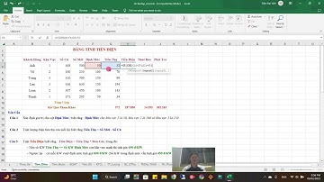 THỰC HÀNH EXCEL - BÀI 2: TÍNH TIỀN ĐIỆN || SERIAL - THÀNH THẠO EXCEL