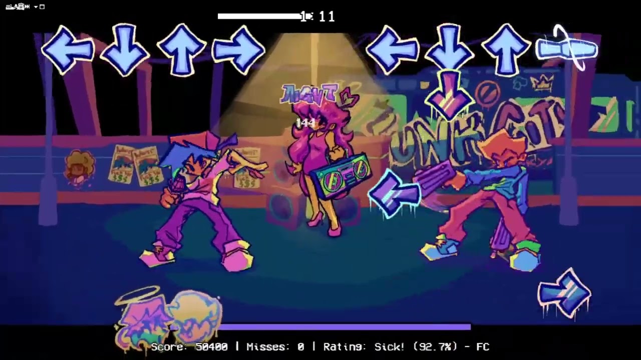 ИДЕАЛЬНОЕ ПРОХОЖДЕНИЕ МОДА FUNK CITY REWIND | 0 ОШИБОК FNF MOD